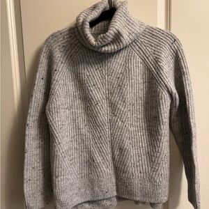 Madewell Heather Gray Turtleneck Sweater